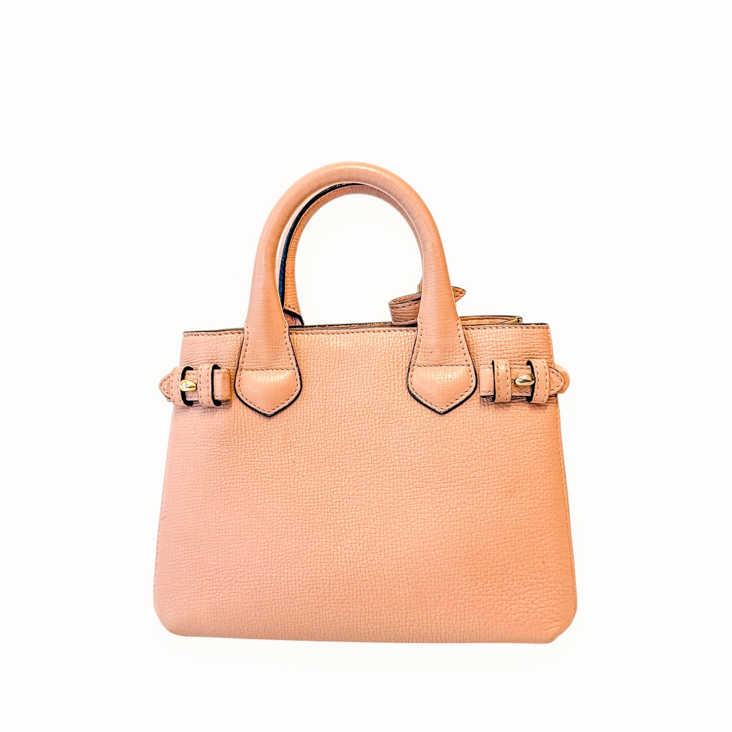 Burberry Banner Nova Check Small Tote | Blush Leather