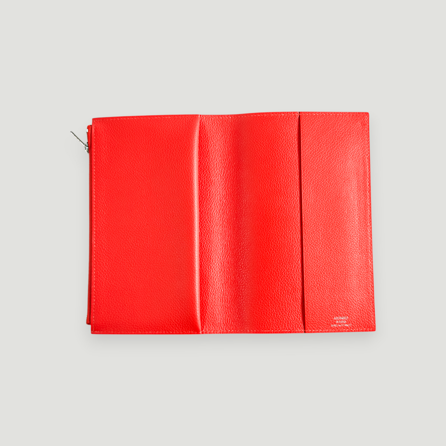 Hermès Eazip Pouch & Notebook Cover | Evercolor Calfskin in Hermès Orange | Brand New