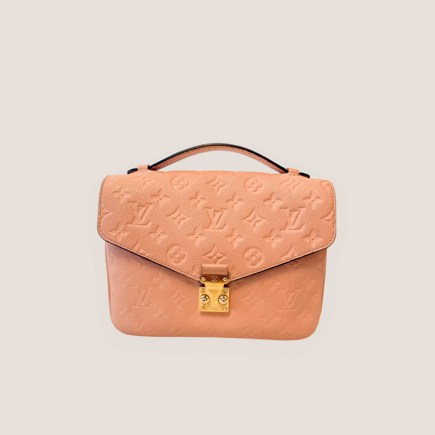 Louis Vuitton Pochette Métis | Monogram Empreinte Rose Poudre | Entrupy Authenticated