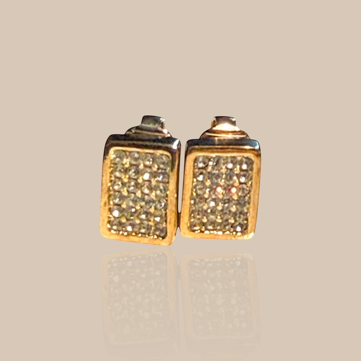 Christian Dior Vintage Crystal Pavé Clip Earrings | Excellent Condition