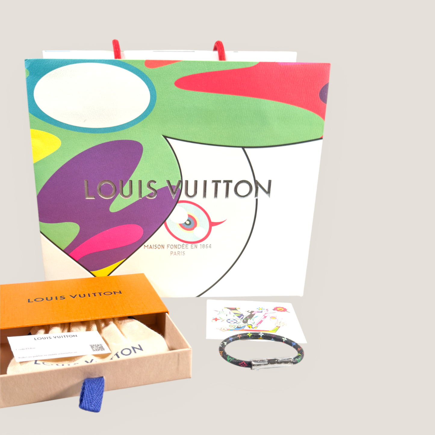 Louis Vuitton x Takashi Murakami Confidential Bracelet | Noir Multicolore | 2025 Limited Edition