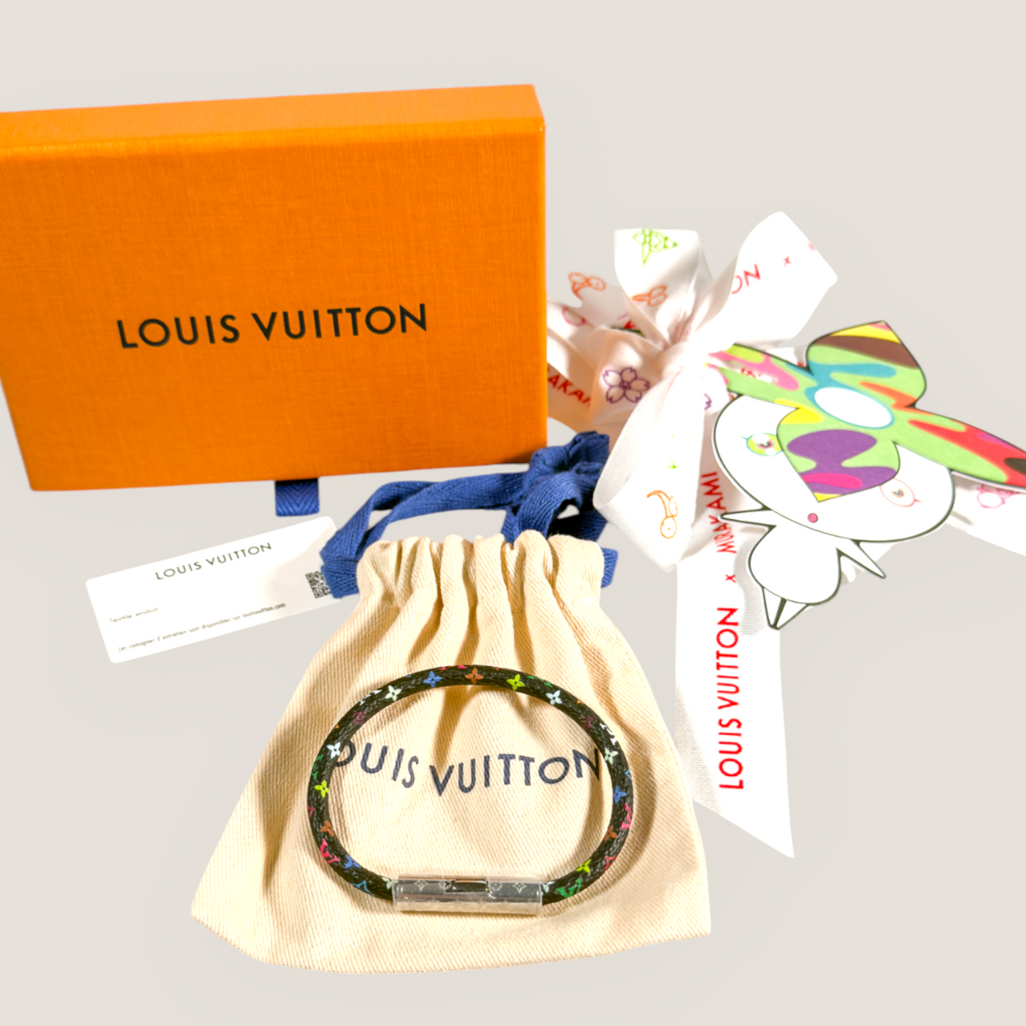 Louis Vuitton x Takashi Murakami Confidential Bracelet | Noir Multicolore | 2025 Limited Edition