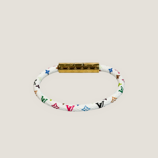 Louis Vuitton x Takashi Murakami LV Confidential Bracelet | White Multicolore | 2025 Limited Edition