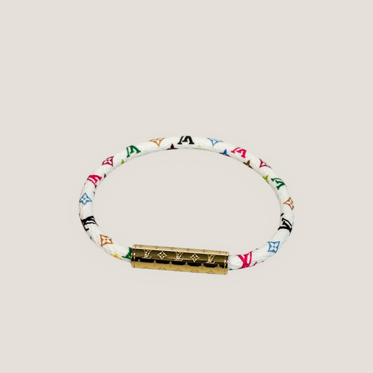 Louis Vuitton x Takashi Murakami LV Confidential Bracelet | White Multicolore | 2025 Limited Edition