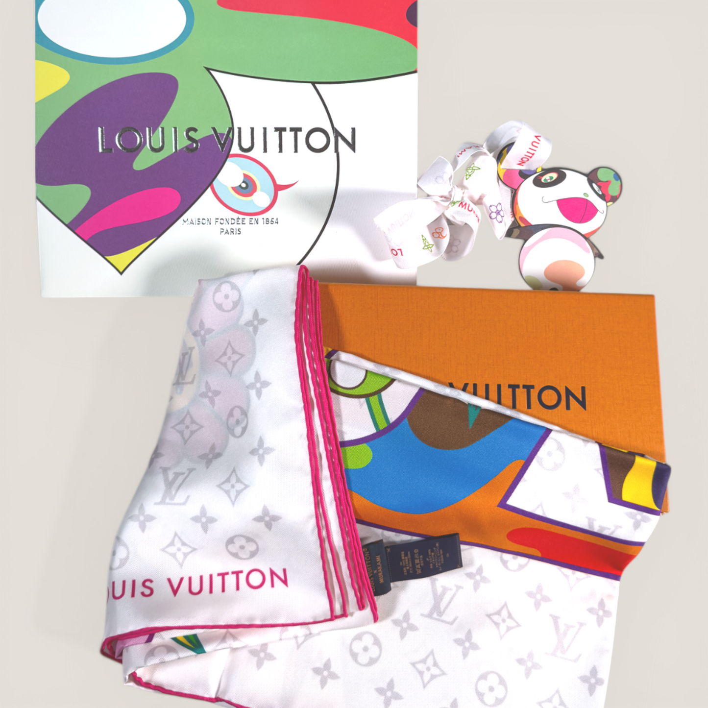 Louis Vuitton x Takashi Murakami Monogram Superflat Square 90 | 2025 Limited Edition