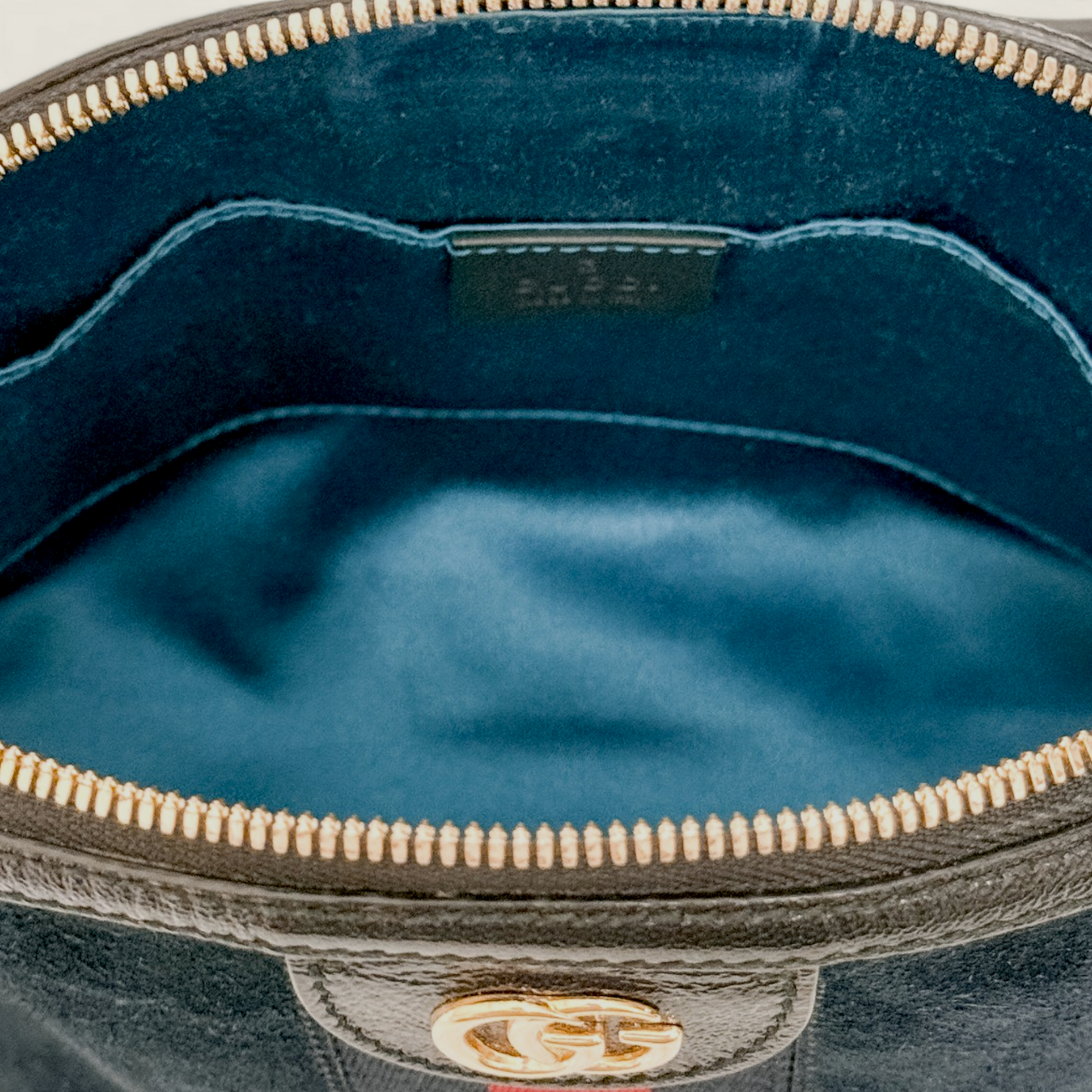 Gucci Ophidia Dome Small Crossbody Bag | Navy Suede