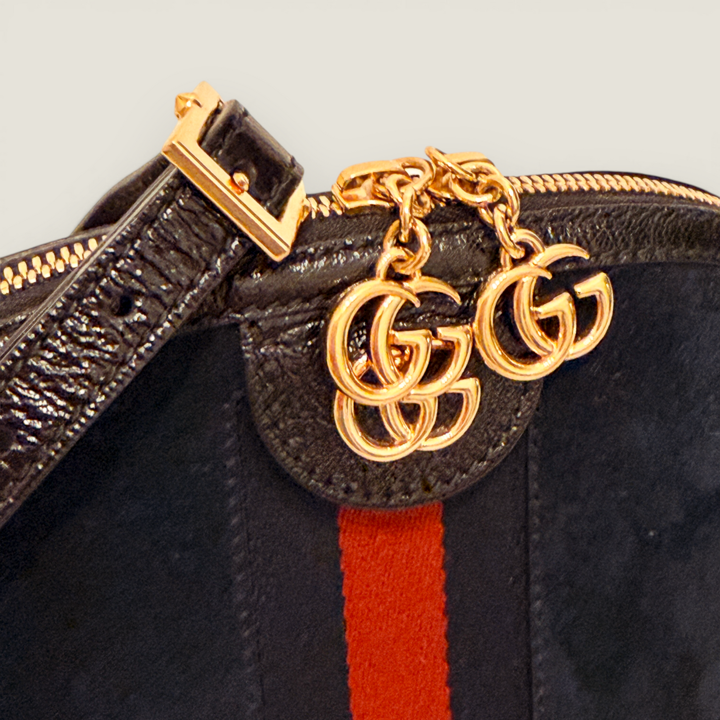 Gucci Ophidia Dome Small Crossbody Bag | Navy Suede