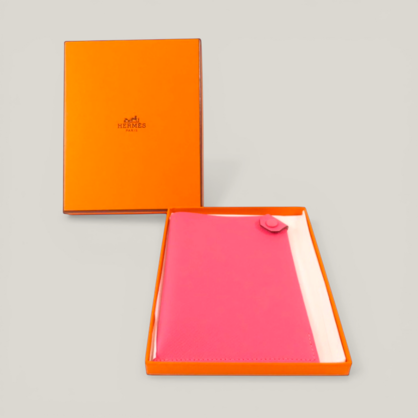 Hermès Tarmac Leather Passport Holder | Rose Azalée | Collector SLG in Rare Pink