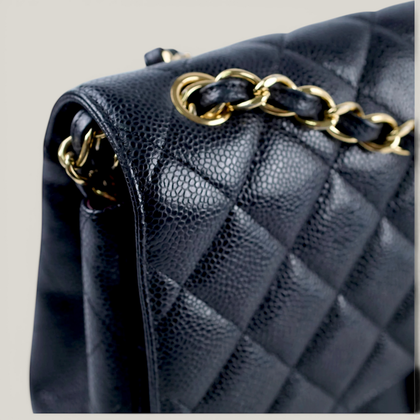 Chanel Classic Flap Jumbo | Black Caviar, Gold Hardware