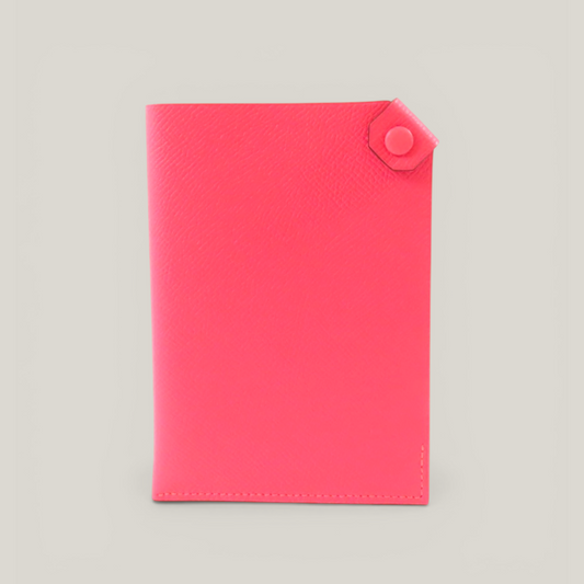 Hermès Tarmac Leather Passport Holder | Rose Azalée | Collector SLG in Rare Pink