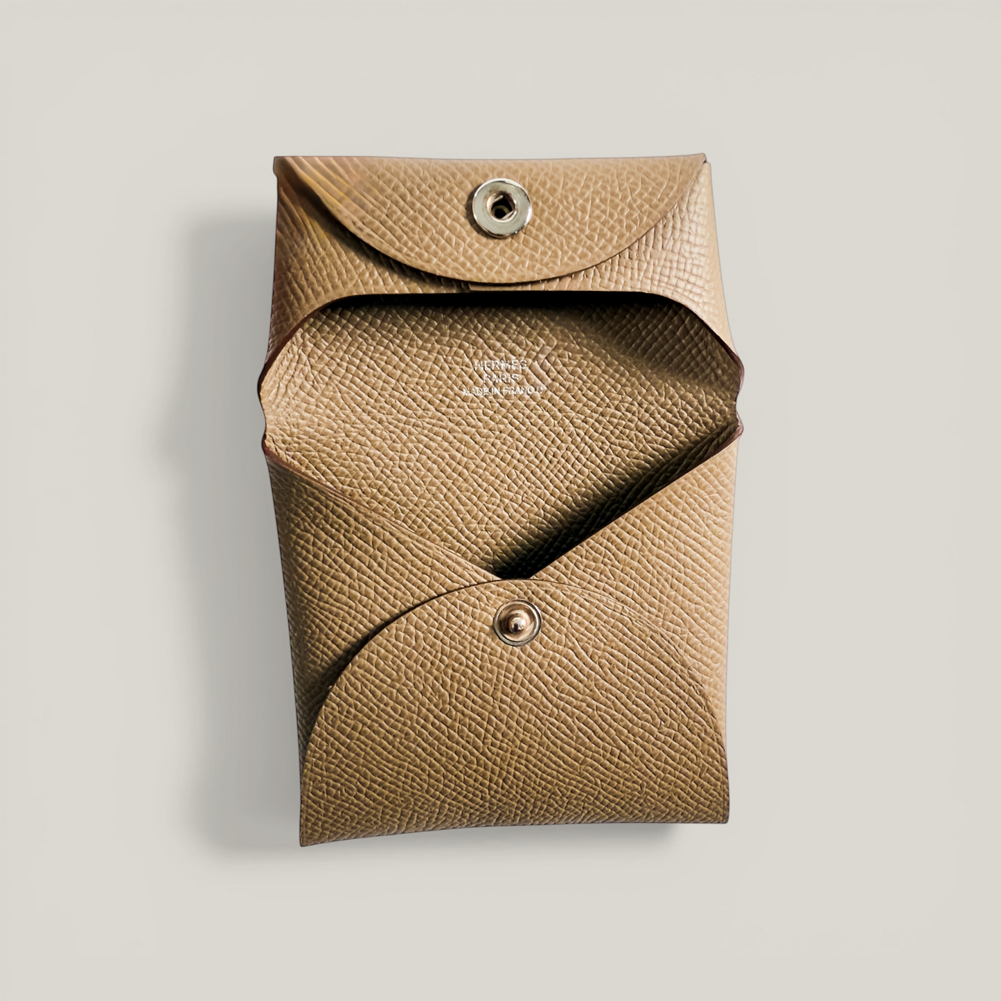 Hermès Bastia Change Purse | Epsom Leather Étoupe