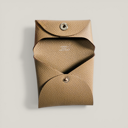 Hermès Bastia Change Purse | Epsom Leather Étoupe