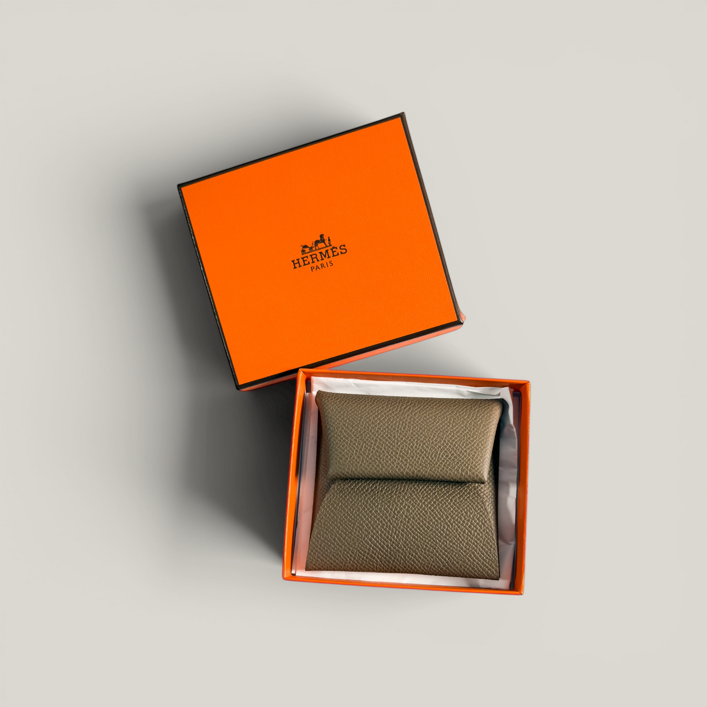 Hermès Bastia Change Purse | Epsom Leather Étoupe