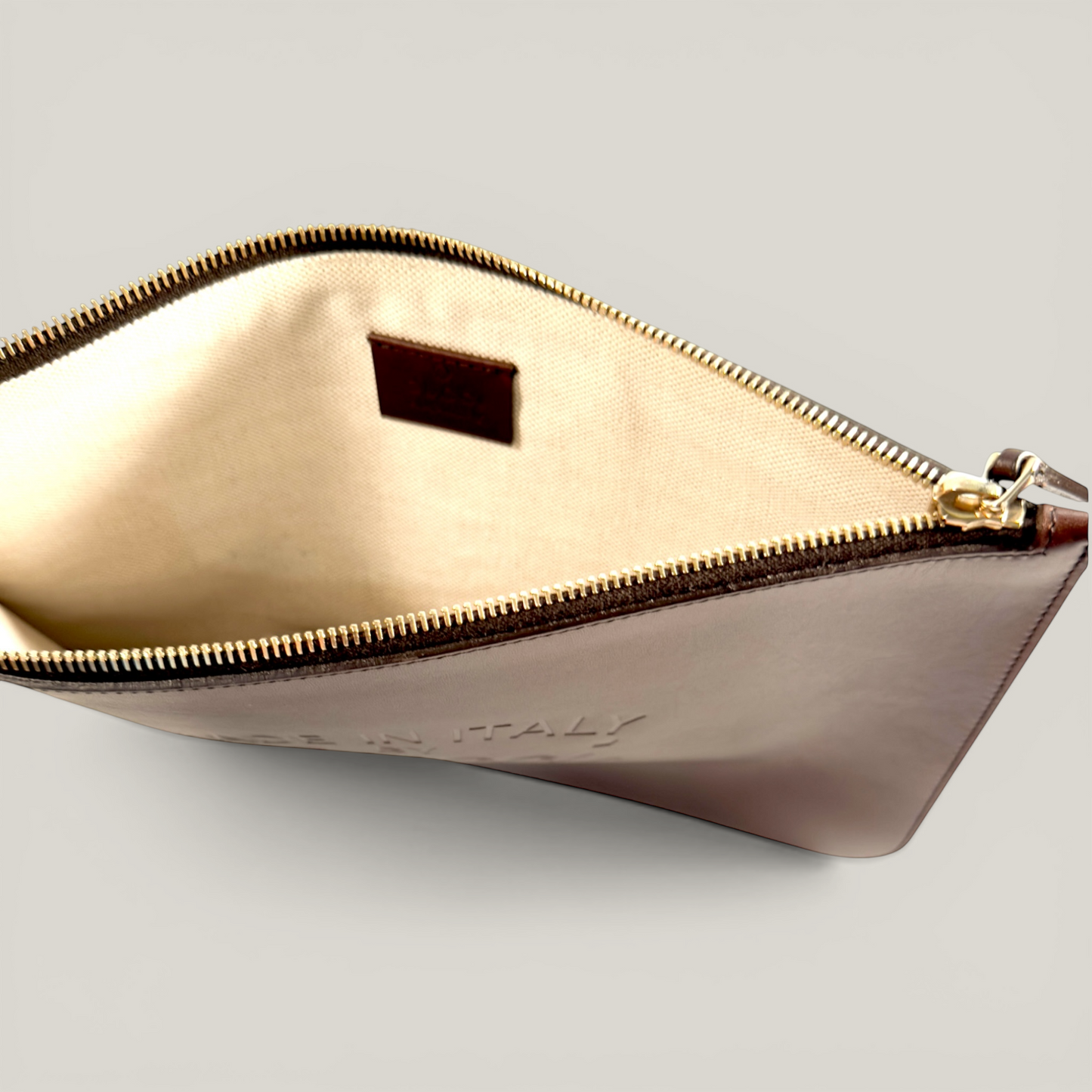 Gucci Brown Leather Clutch Pouch | Classic Edition | New