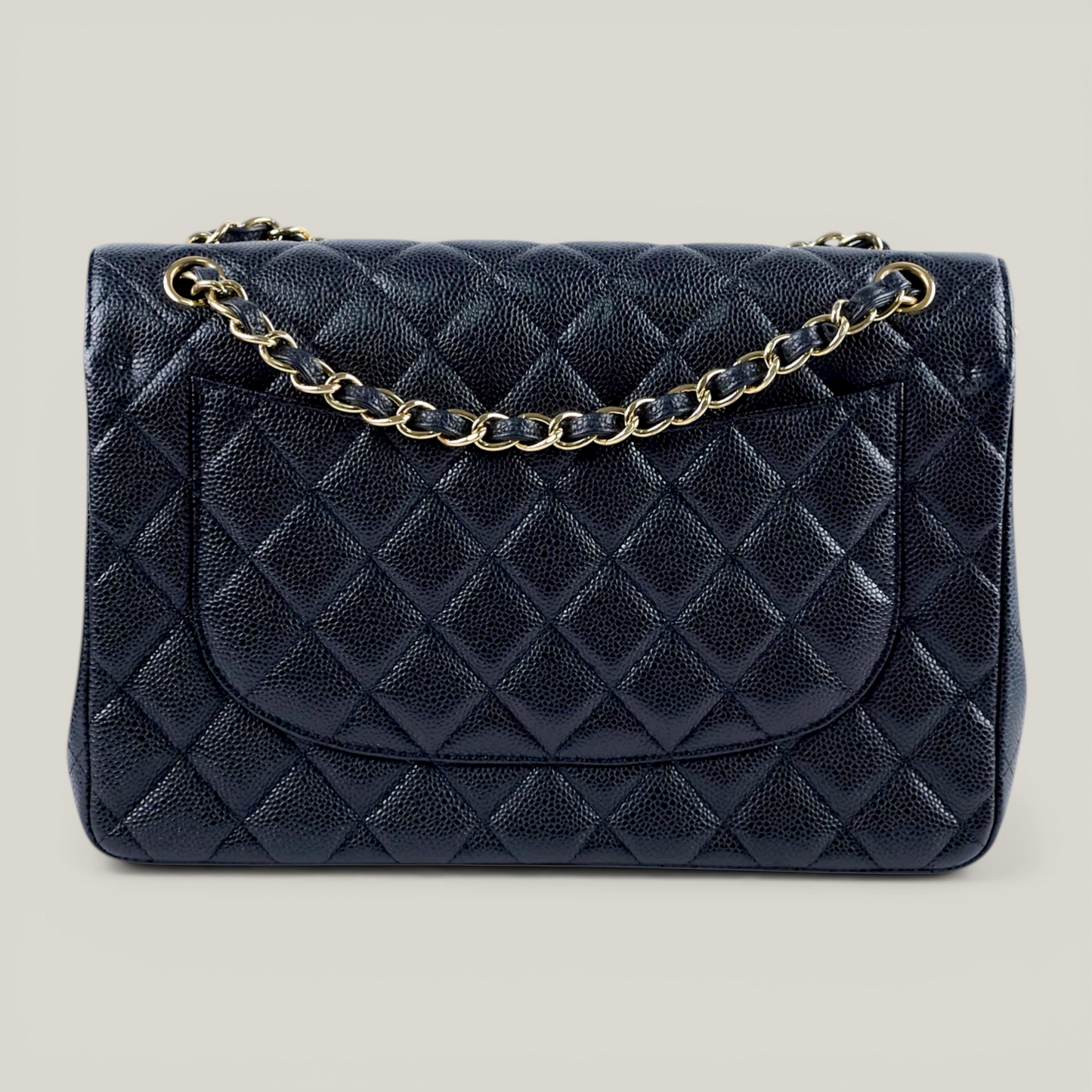 Chanel Classic Flap Jumbo | Black Caviar, Gold Hardware